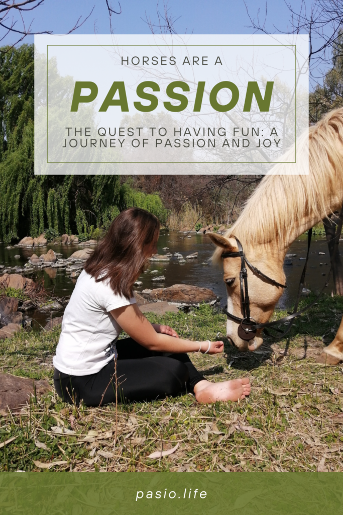 PINTEREST POST ABOUT PASSION FOR HORSES